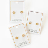 Screwback Stud Earrings - Lainey Gold