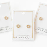 Screwback Stud Earrings - Lainey Gold