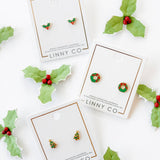 Screwback Stud Earrings - Leighton Wreath