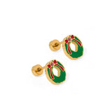 Screwback Stud Earrings - Leighton Wreath