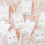 Screwback Stud Earrings - Millie Heart
