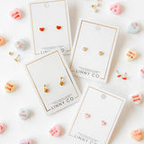 Screwback Stud Earrings - Millie Heart