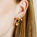 Screwback Stud Earrings - Millie Heart