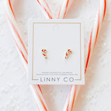 Screwback Stud Earrings - Peppermint Twist