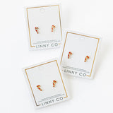 Screwback Stud Earrings - Peppermint Twist