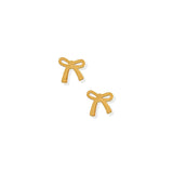 Screwback Stud Earrings - Ruby Bow
