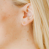 Screwback Stud Earrings - Ruby Bow