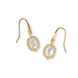 DAPHNE CRYSTAL FRAME DROP EARRINGS
