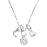 ARLENE CHARM NECKLACE - SILVER