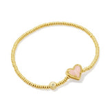 Ari Heart Gold Stretch Bracelet