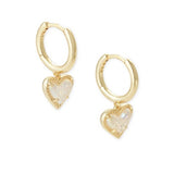 Ari Heart Gold Huggie Earrings
