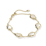 ADRIANA SCALLOP FRAME DELICATE CHAIN BRACELET
