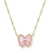 Haley Bow Gold Short Pendant Necklace