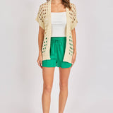 Flutter Open-Knit Cardigan
