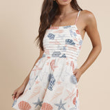 Coastal Breeze Pleated Romper