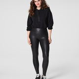 SPANXShape Faux Leather Leggings - Petite