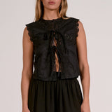 Aria Eyelet Flyaway Top