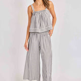 Nomad Coastal Stripe Tank — White & Black
