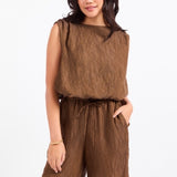 Sepia Sky Bubble Top