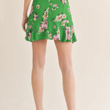 Greener Ruffle Mini Skirt