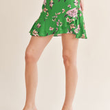 Greener Ruffle Mini Skirt