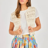 Matilda Crochet Vest O/S