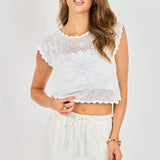 Open Field Crochet Sweater