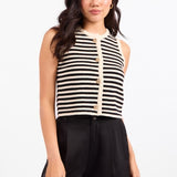 Manon Stripe Sweater Vest