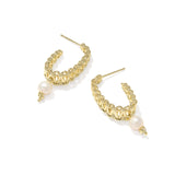 Gabriella Pearl Hoop Earrings