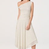 Ciarra Dress - Ivory Polka Dot