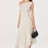 Ciarra Dress - Ivory Polka Dot