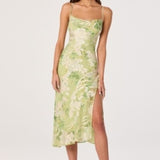 Gaia Dress - Light Green Floral