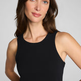 Spanx Airessentials French Rib Maxi Tank Dress - Very Black