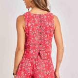 Firecracker Flair Sleeveless Top