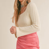 Camille Square Neck Sweater