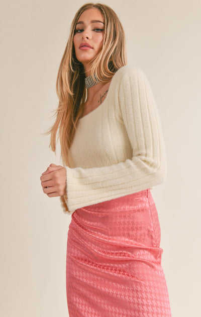 Camille Square Neck Sweater