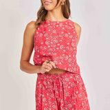 Firecracker Flair Sleeveless Top