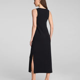 Spanx Airessentials French Rib Maxi Tank Dress - Very Black