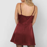 One Look Lace Trim Mini Slip Dress