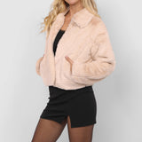 Libby Faux Fur Zip Up Jacket