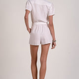 Isla Embroidered V-Neck Romper