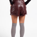 District Vegan Leather Shorts