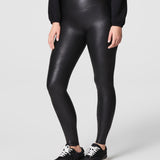 SPANXShape Faux Leather Leggings - Petite