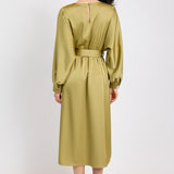 Mood Boost Dolman Sleeve Midi Dress with Belt