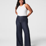 Spanxshape Everywear Wide Leg Jeans in Raw Indigo