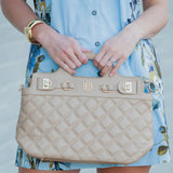 Savannah Handbag in Quilted Latte