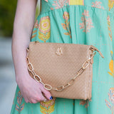 Ariana Crossbody Woven Tan