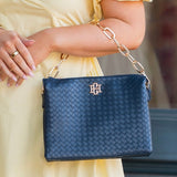 Ariana Crossbody Woven Navy