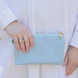 Liz Crossbody Bag Woven Blue