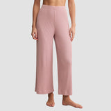 Coastline Rib Pant - Pink Pearl